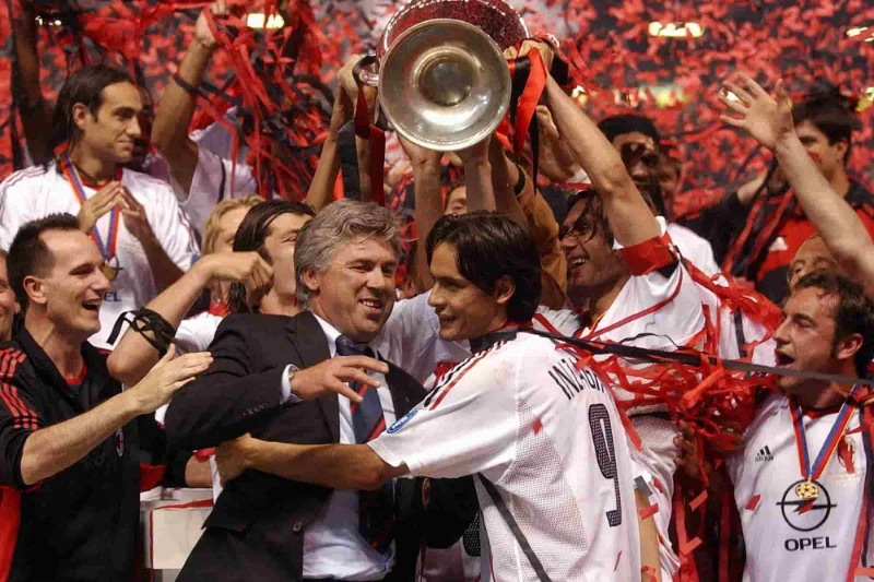 Sự nghiệp HLV của Ancelotti nổi lên khi dẫn dắt AC Milan 